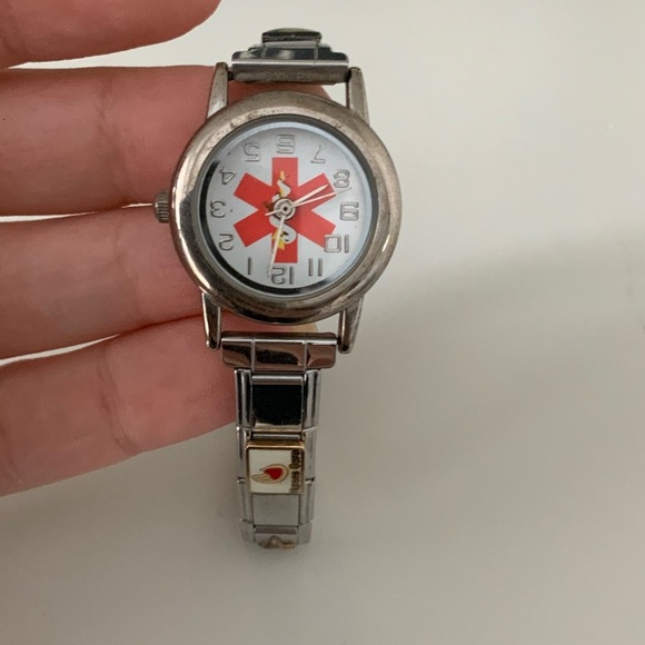 Y2K Vintage NOMINATION healthcare Worker Theme Italian Charm Watch Bracelet - Picture 11 of 16